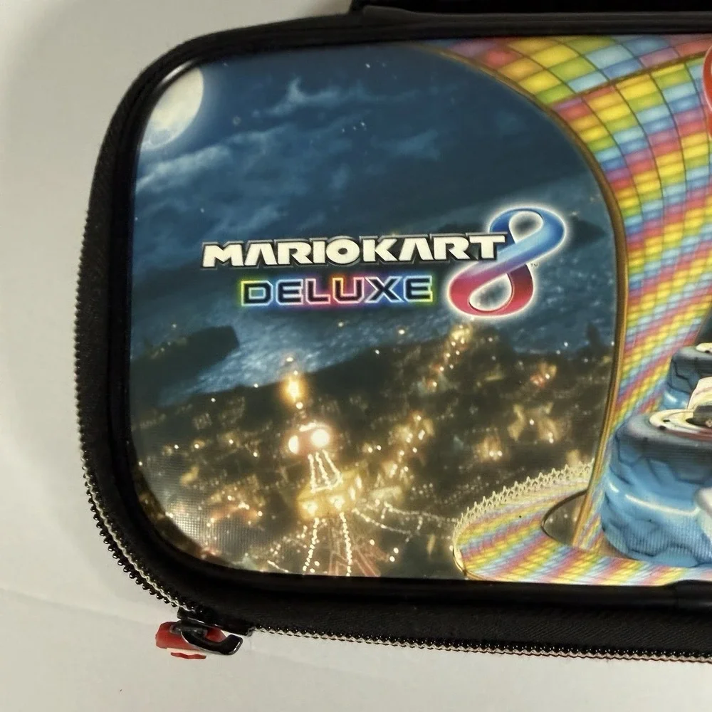 Mario Kart 8 Deluxe Nintendo Switch Carrying Case Travel Hard Shell Preowned‎